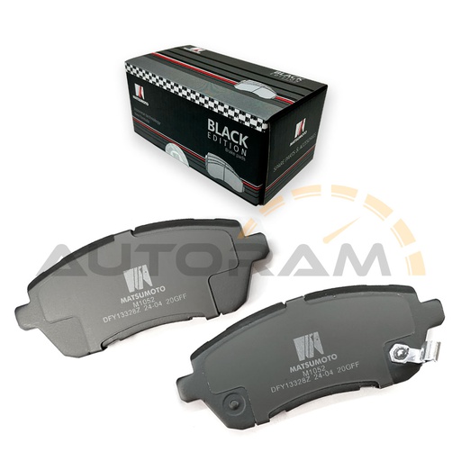 [M1052-BK] Pastillas de Freno Black Edition Delanteras Ford / Mazda / Suzuki / Changan