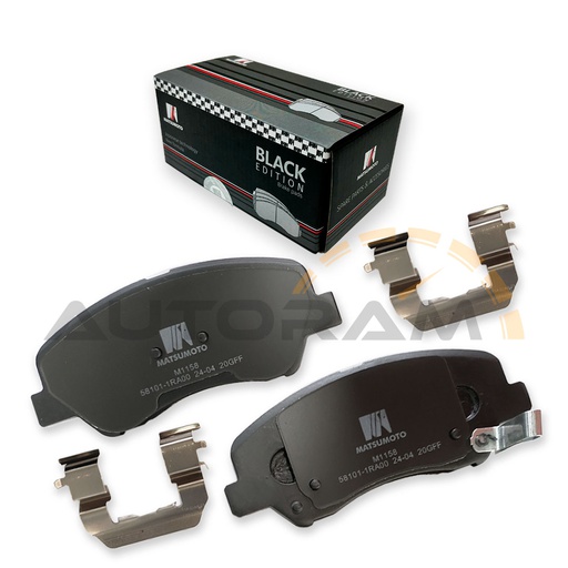 [M1158-BK] Pastillas de Freno Black Edition Delanteras Hyundai / Kia / Geely
