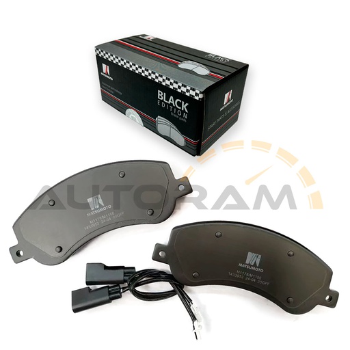 [M1178-BK] Pastillas de Freno Black Edition Delanteras Ford / Volkswagen