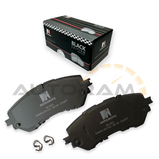 [M1262-BK] Pastillas de Freno Black Edition Delanteras Toyota Yaris
