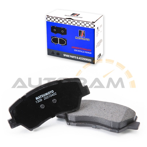 [M1309-SM] Pastillas de Freno Semi-metálica Delanteras Renault / Samsung