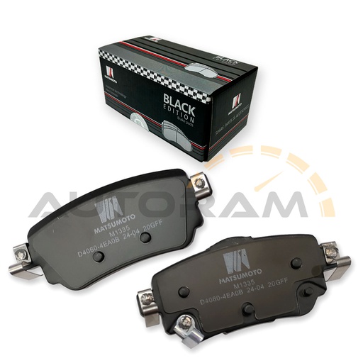 [M1335-BK] Pastillas de Freno Black Edition Traseras Nissan / Renault