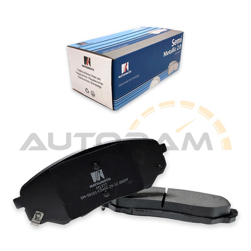 [M1377-SM] Pastillas de Freno Semi-metálica Delanteras Hyundai / Kia