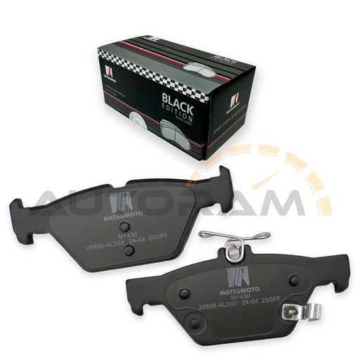 [M1430-BK] Pastillas de Freno Black Edition Traseras Subaru