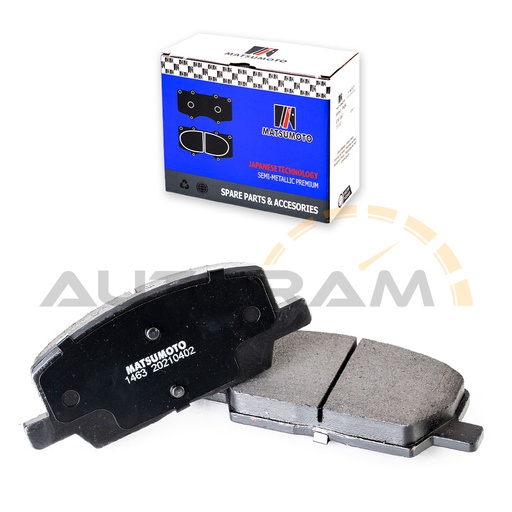 [M1463-SM] Pastillas de Freno Semi-metálica Delanteras Chevrolet Tracker