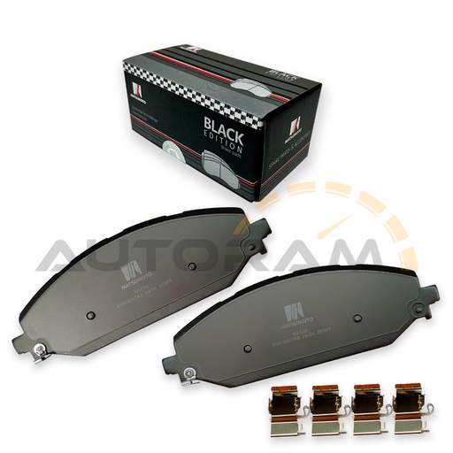[M1520-BK] Pastilla de Freno Black Edition Delanteras Dodge / Jeep