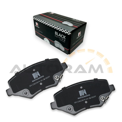[M1530-BK] Pastillas de Freno Black Edition Delanteras Chevrolet Captiva