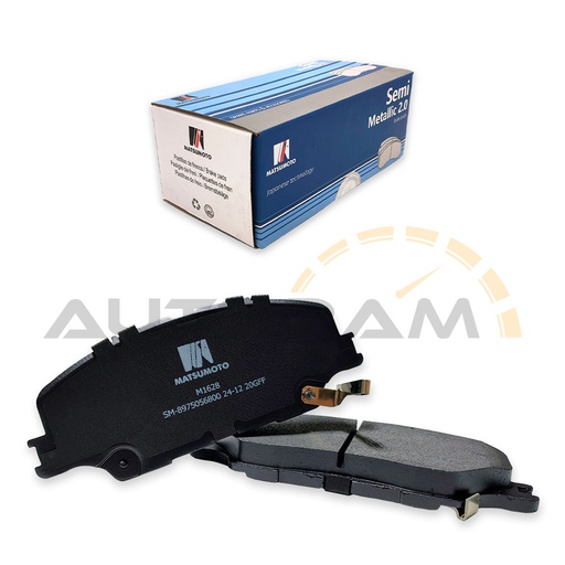 [M1629-SM] Pastillas de Freno Semi-metálica Delanteras Mazda / Chevrolet / Isuzu