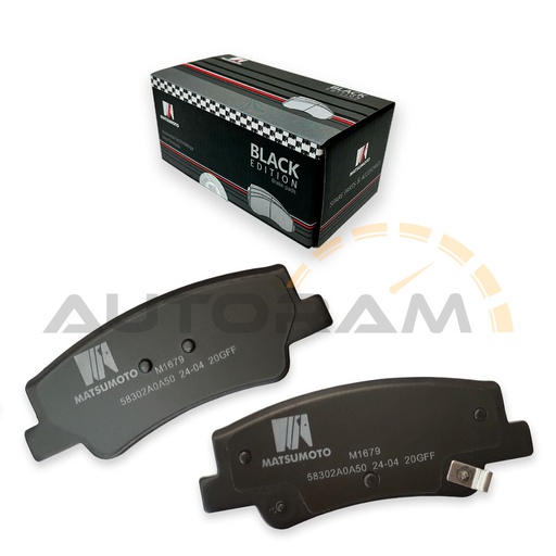 [M1679-BK] Pastillas de Freno Black Edition Traseras Hyundai / Kia